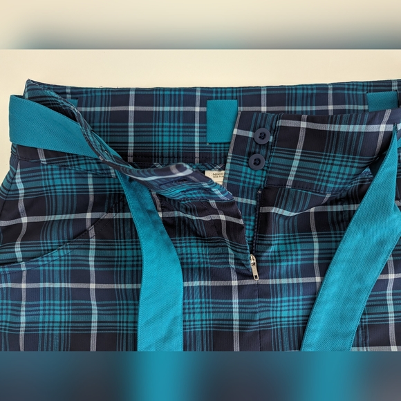 NIKE Dri-Fit Tour Performance Tartan Green Plaid Golf Skirt  Sz. 6 Ultra Light - Picture 5 of 16